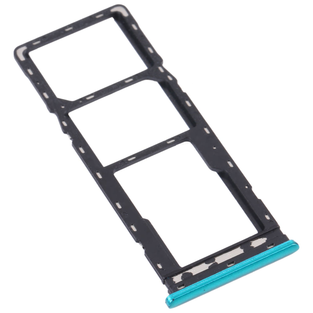 For Infinix S5 Lite X652B X652C SIM Card Tray + SIM Card Tray + Micro SD Card Tray (Green)