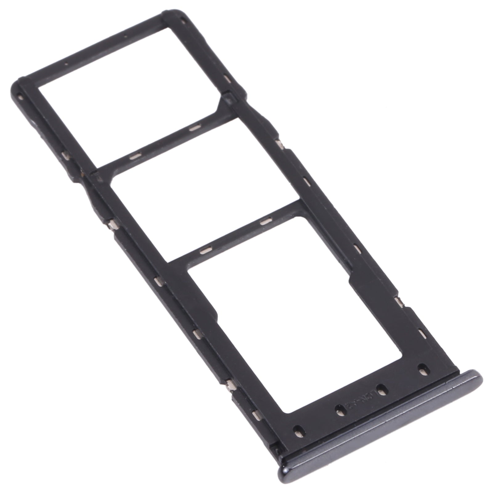 For Infinix Hot 10s NFC/Hot 10s/Hot 10T SIM Card Tray + SIM Card Tray + Micro SD Card Tray (Black)