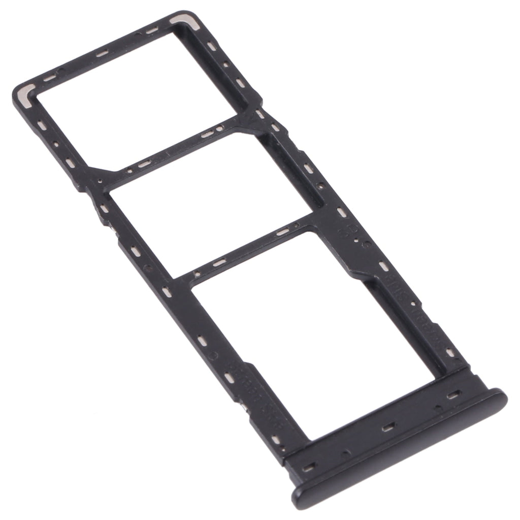 For Tecno Spark Go 2022/Spark 6 Go SIM Card Tray + SIM Card Tray + Micro SD Card Tray (Black)