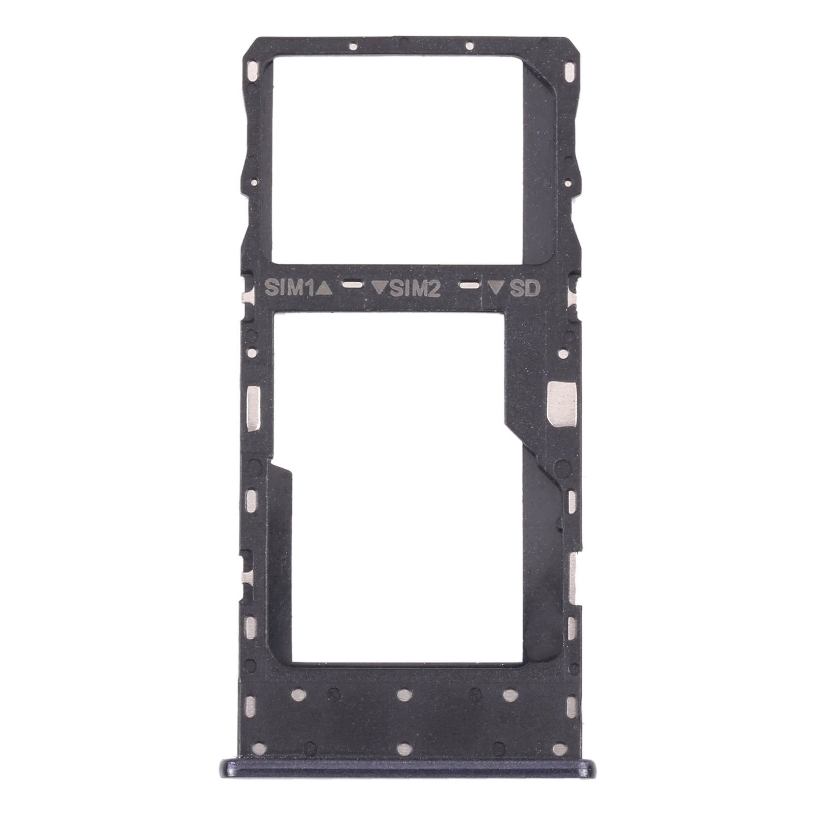 SIM Card Tray + SIM Card Tray / Micro SD Card Tray for TCL 10 5G T790Y T790H (Grey)
