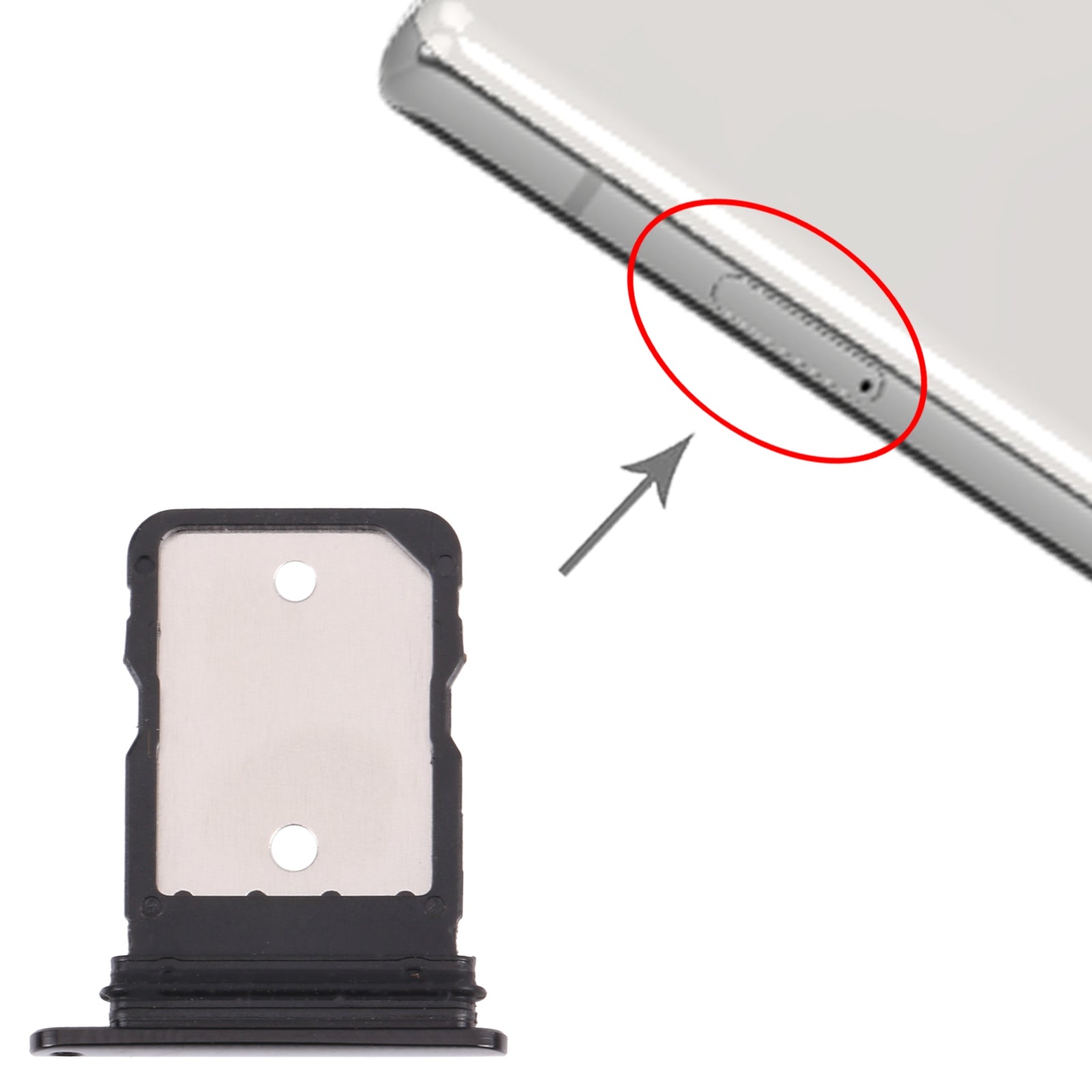 SIM Card Tray for Google Pixel 6 Pro (Black)