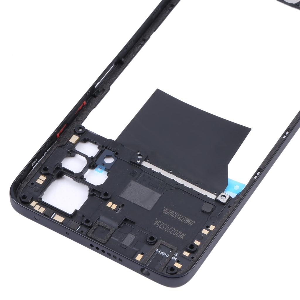 Original Middle Frame Bezel Plate for Xiaomi Redmi Note 11 Pro 4G 2201116TG 2201116TI(Black)