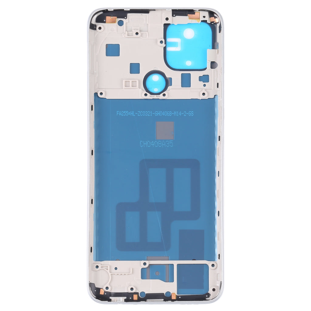 For OPPO A15/A15S/A35 Battery Back Cover with Middle Frame (White)