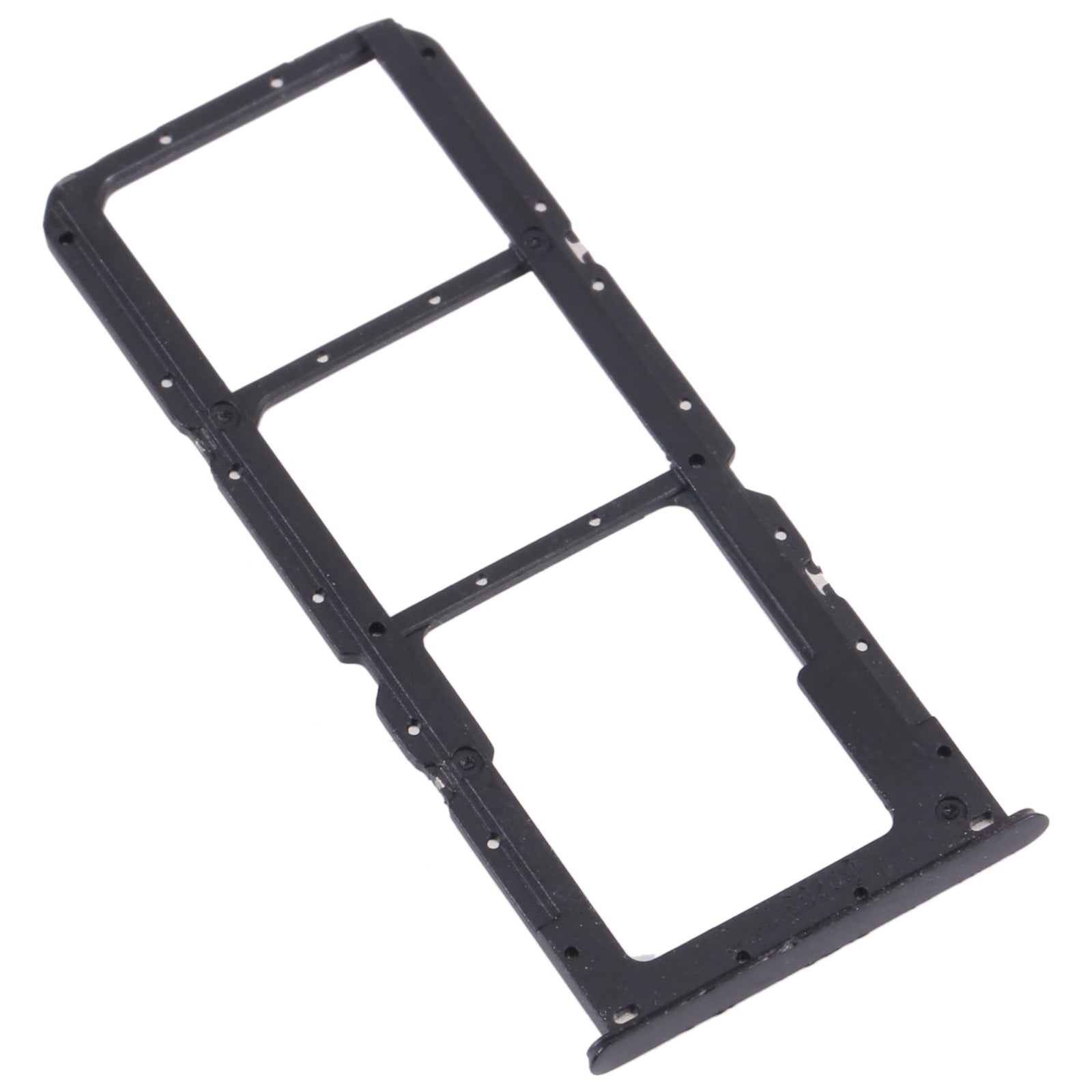 For OPPO A56 5G SIM Card Tray + SIM Card Tray + Micro SD Card Tray (Black)