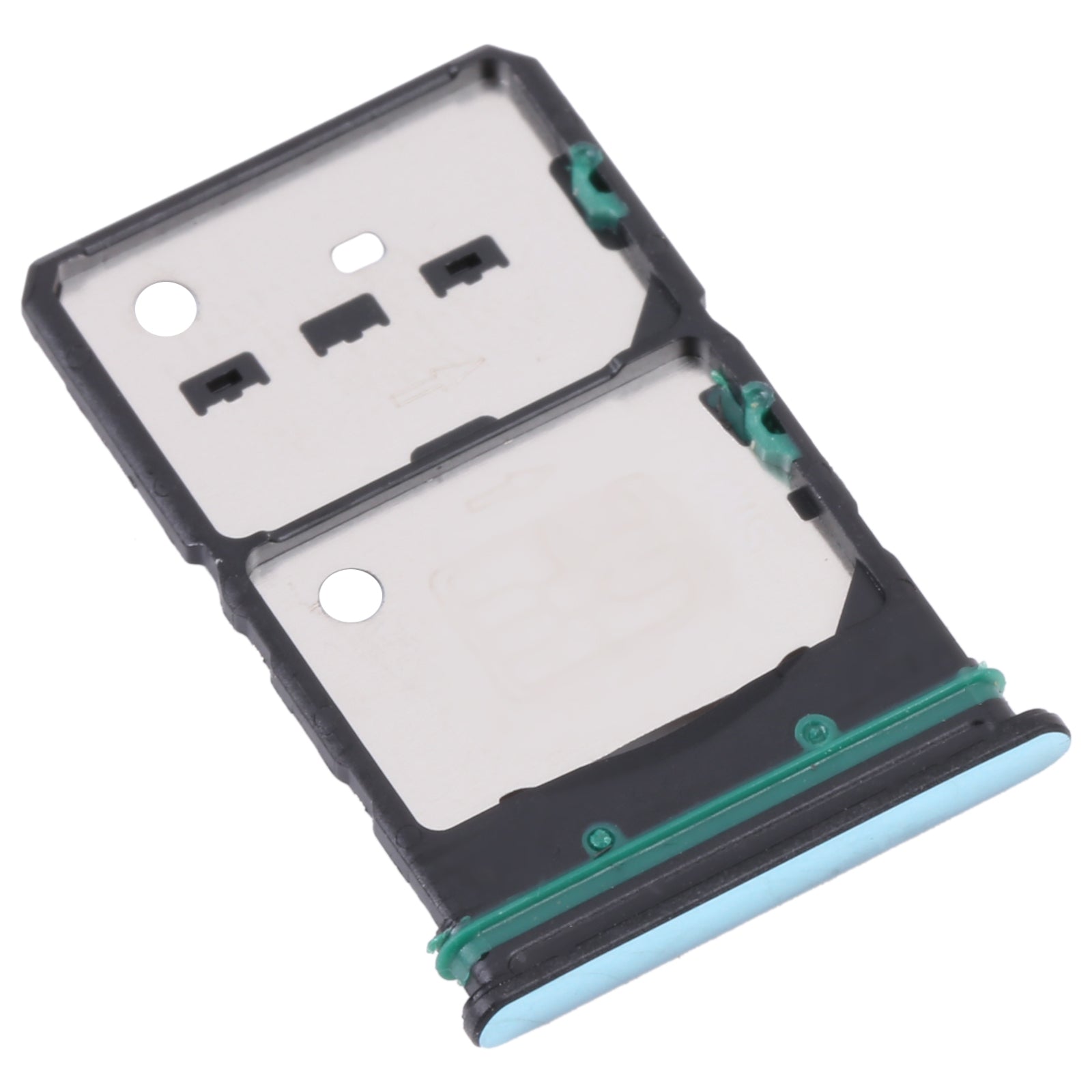 For OnePlus Nord CE 2 5G SIM Card Tray + SIM Card Tray + Micro SD Card Tray (Green)