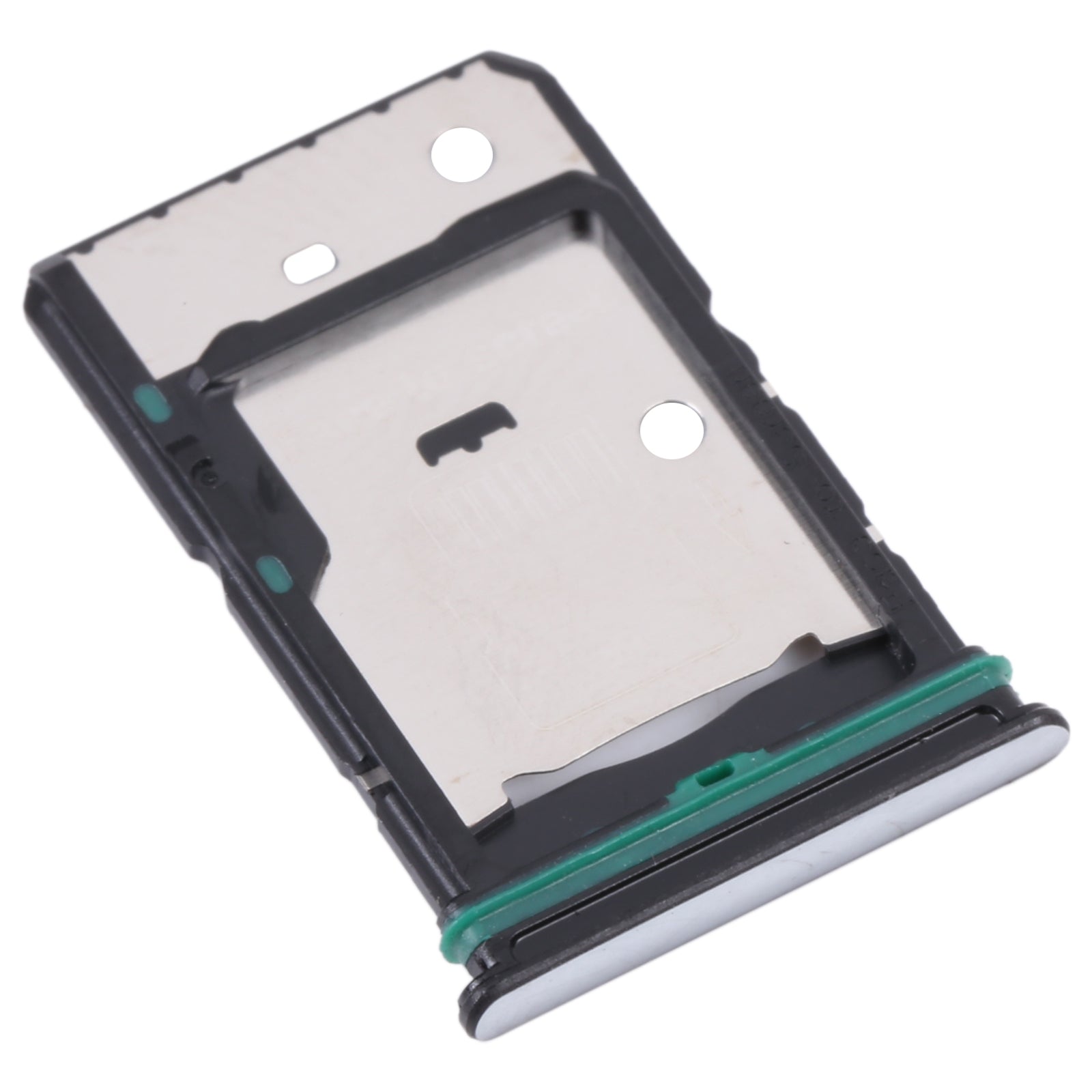 For OnePlus Nord CE 2 5G SIM Card Tray + SIM Card Tray + Micro SD Card Tray (Silver)