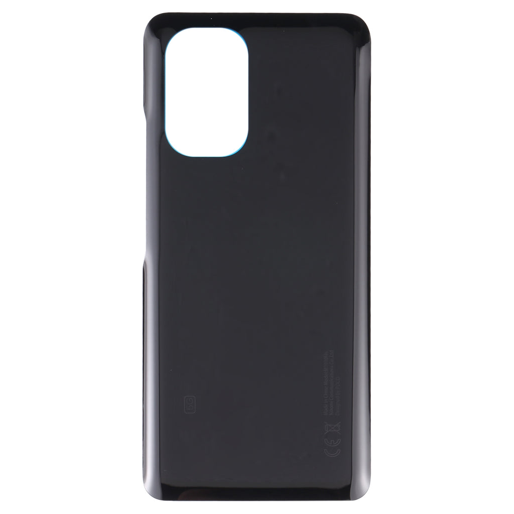 Glass Battery Back Cover for Xiaomi Poco F3(Black)