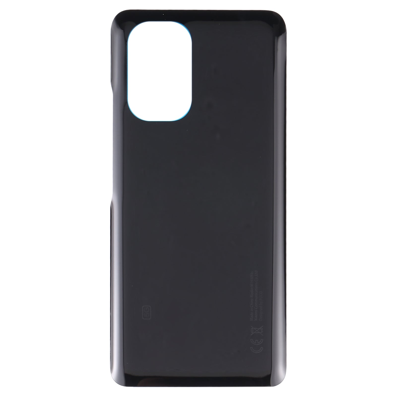 Glass Battery Back Cover for Xiaomi Poco F3(Black)