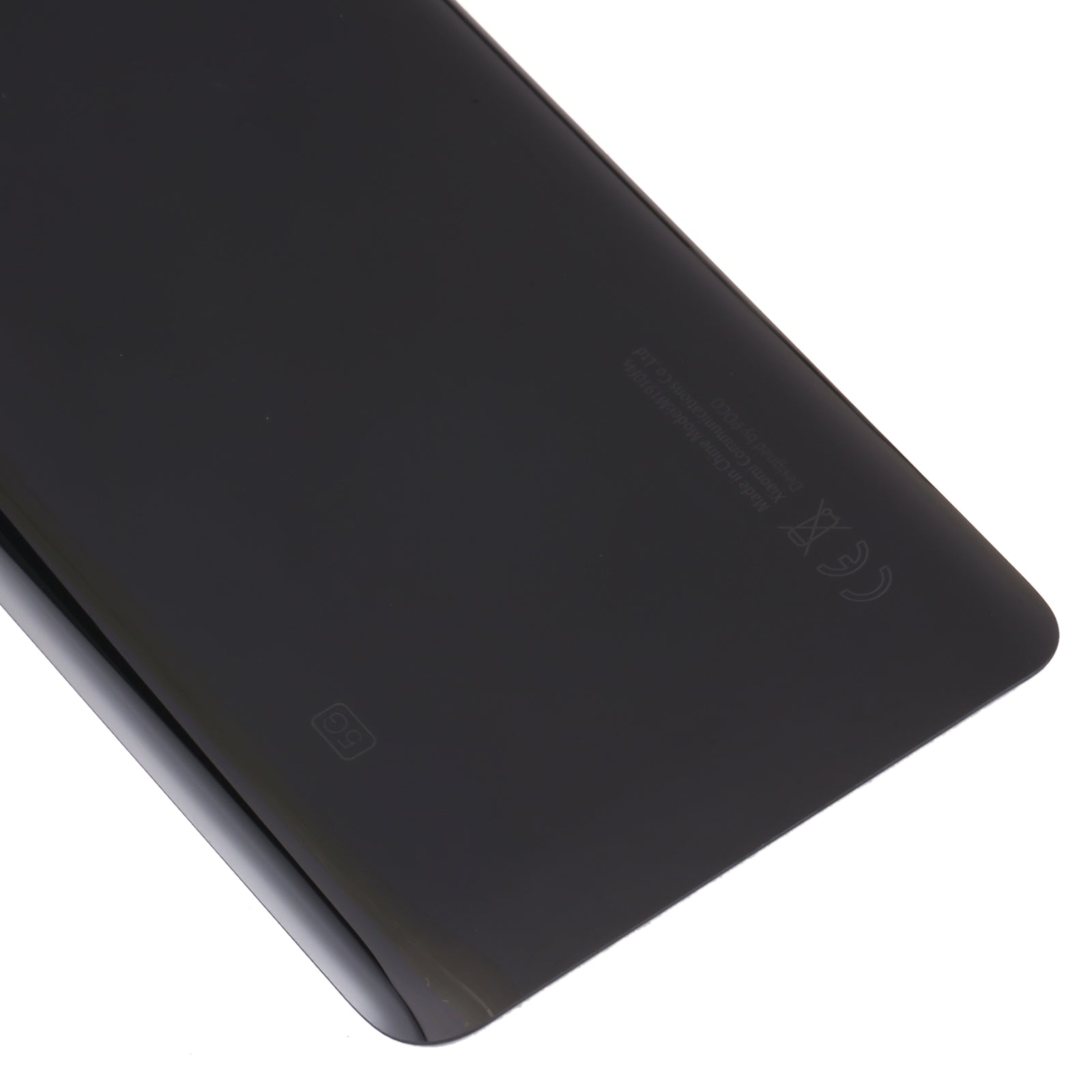 Glass Battery Back Cover for Xiaomi Poco F3(Black)