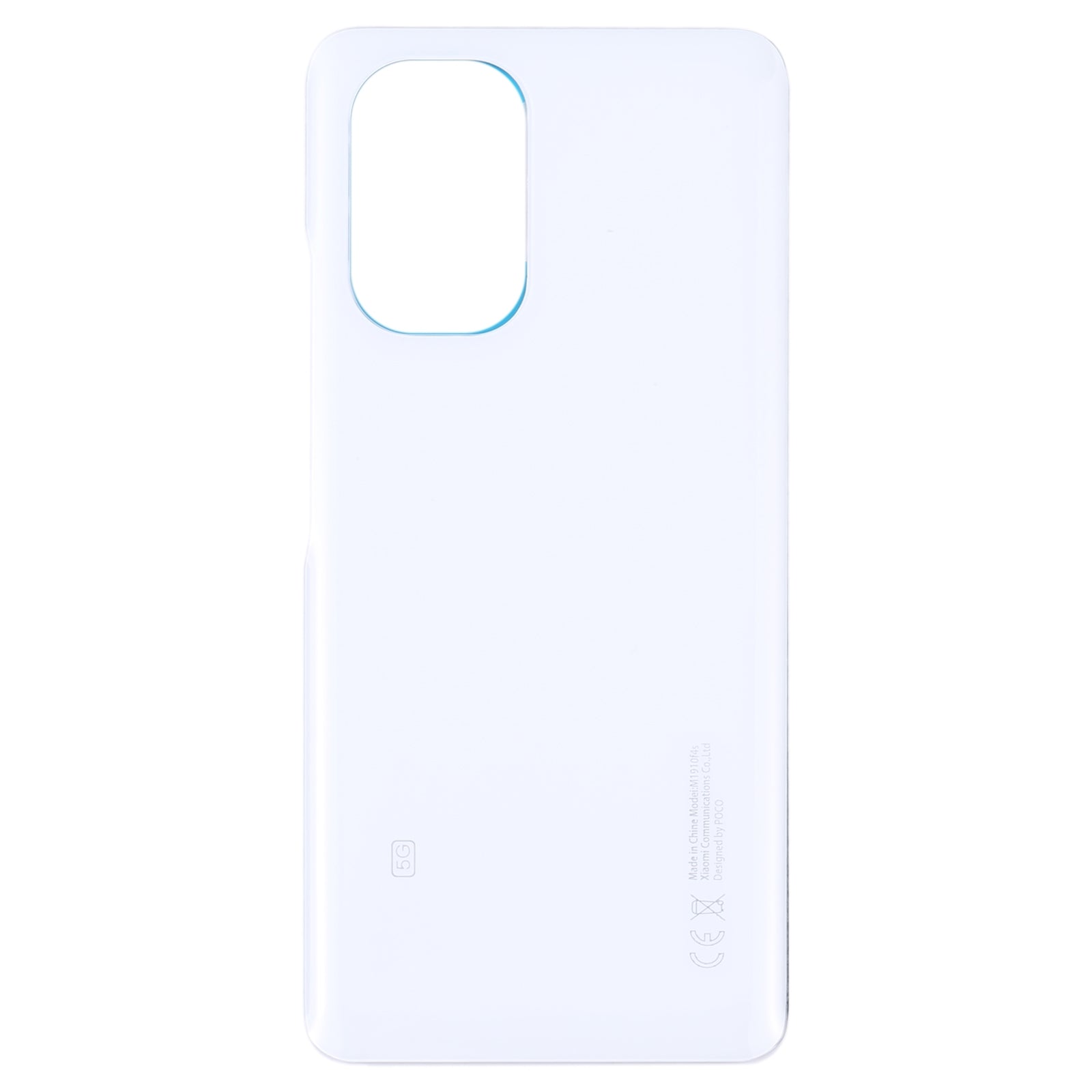 Glass Battery Back Cover for Xiaomi Poco F3(White)
