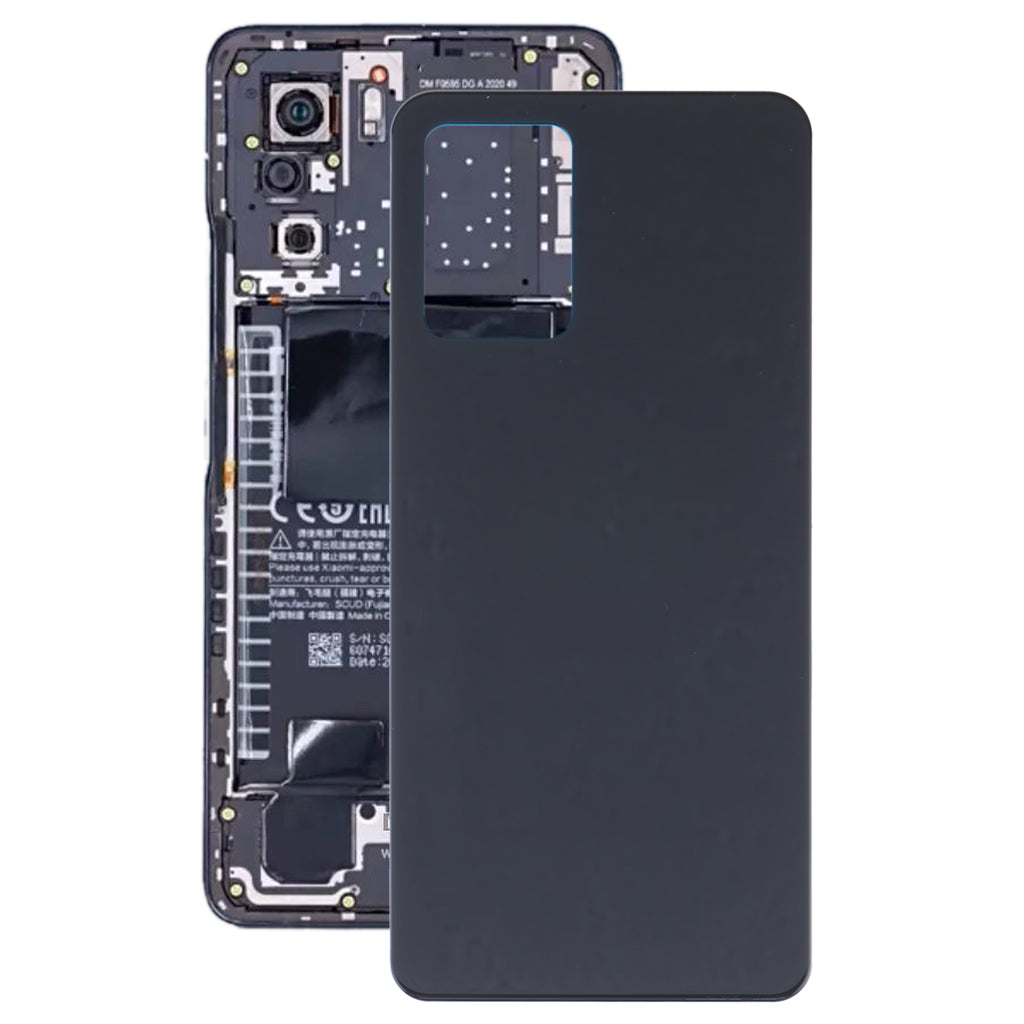 Glass Battery Back Cover for Xiaomi Redmi K40s(Black)