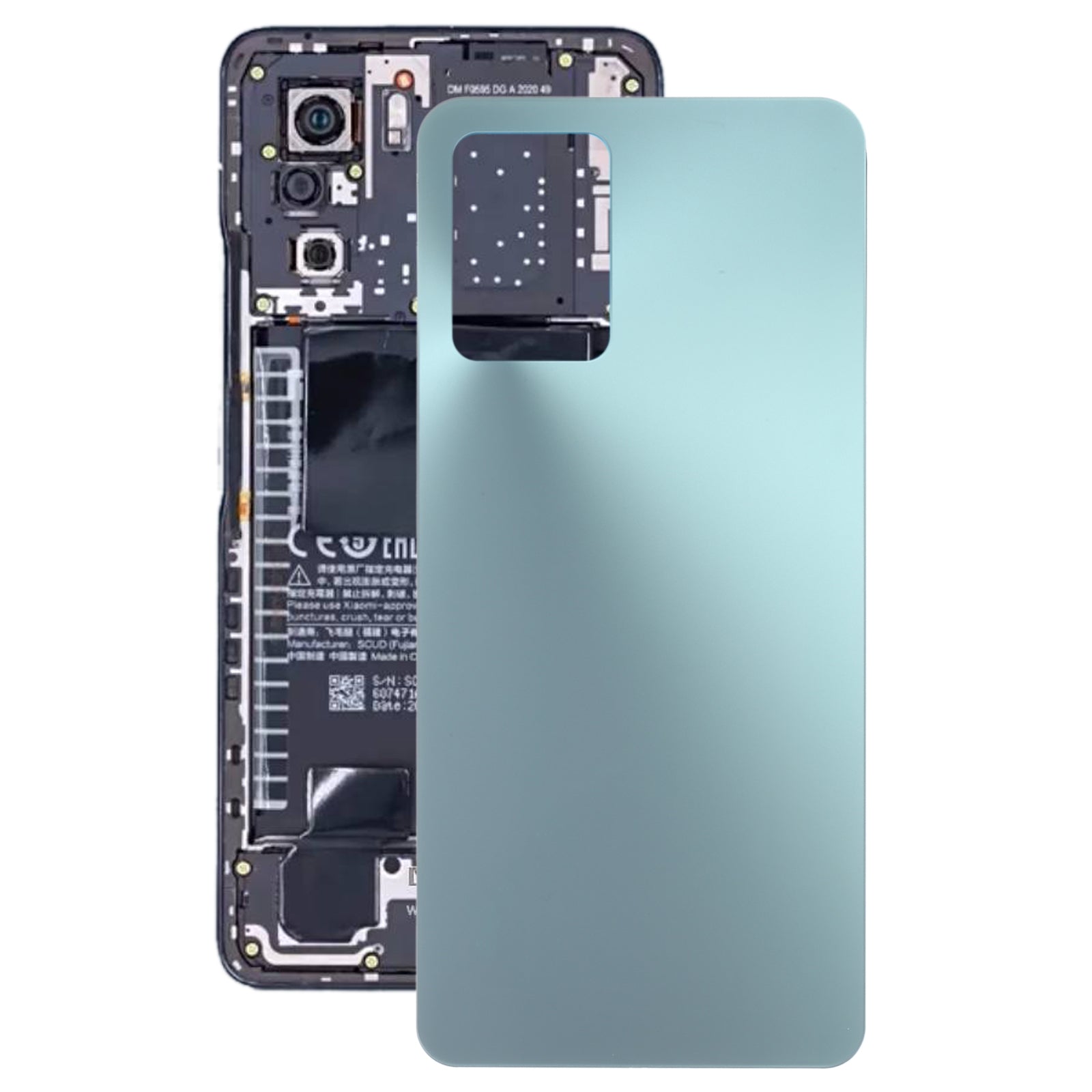 Glass Battery Back Cover for Xiaomi Redmi K40s(Green)