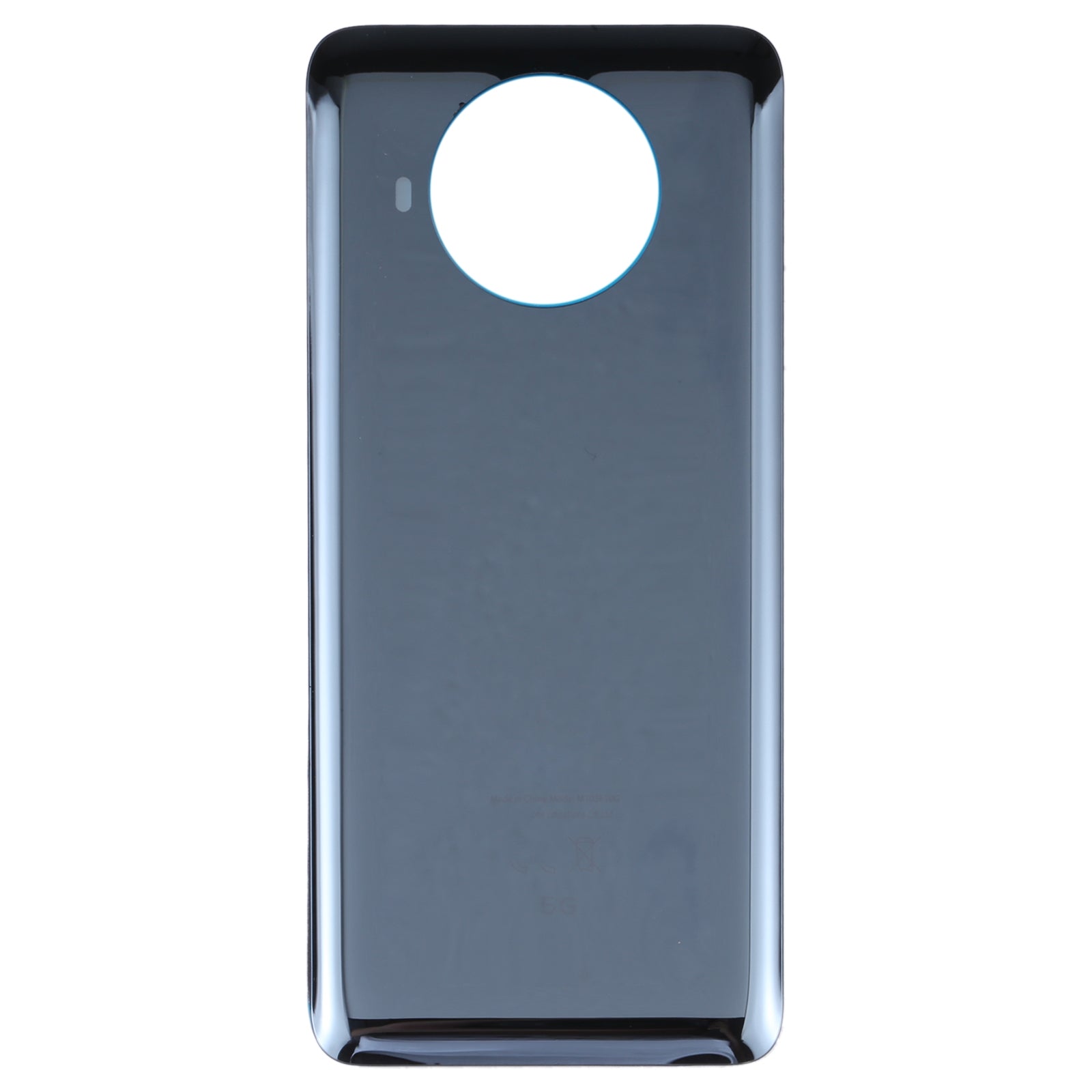 Glass Battery Back Cover for Xiaomi Redmi Note 9 Pro 5G/Mi 10T Lite 5G(Black)