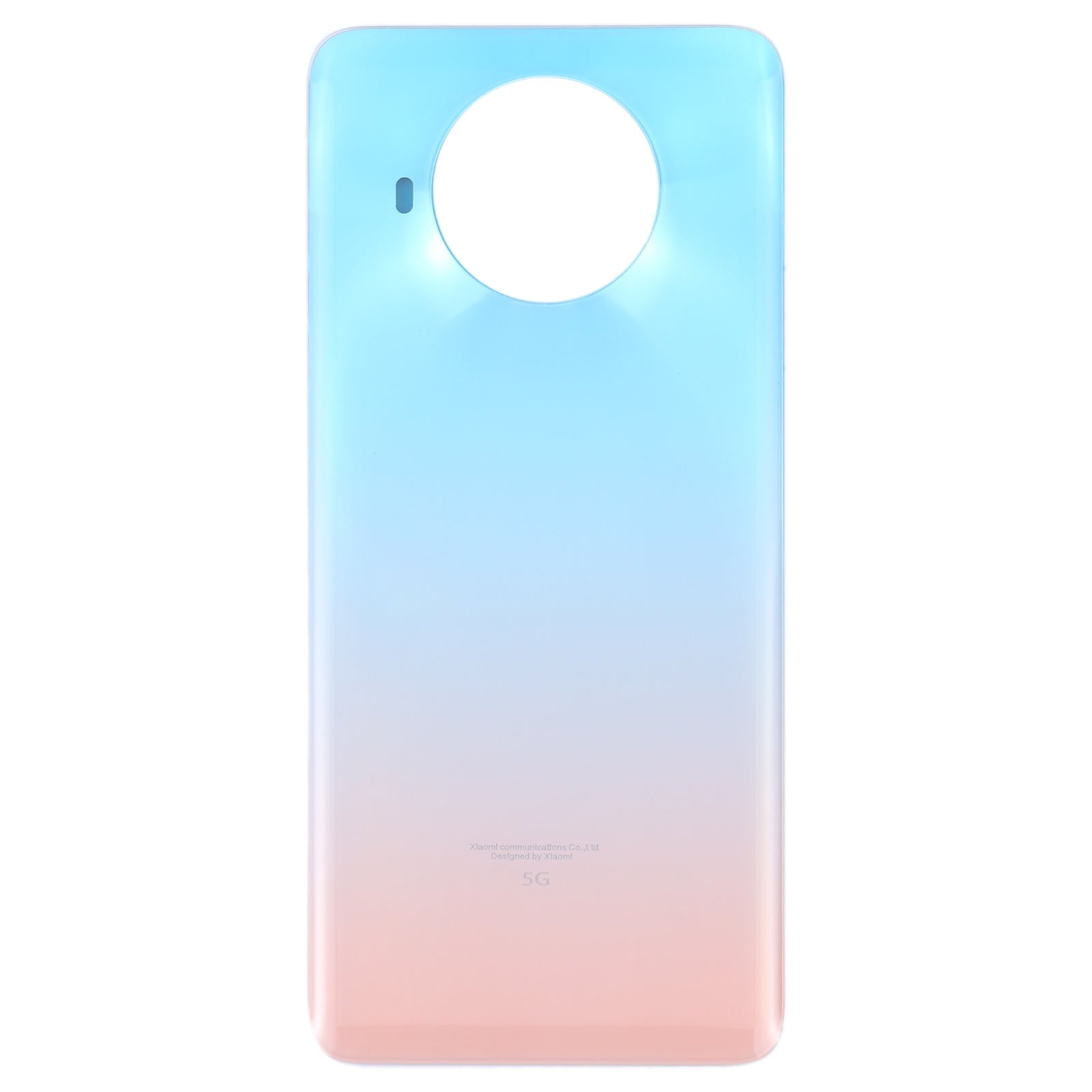 Glass Battery Back Cover for Xiaomi Redmi Note 9 Pro 5G/Mi 10T Lite 5G(Lake Blue)