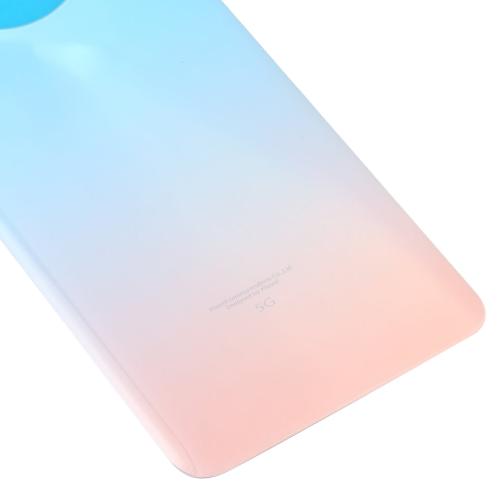 Glass Battery Back Cover for Xiaomi Redmi Note 9 Pro 5G/Mi 10T Lite 5G(Lake Blue)