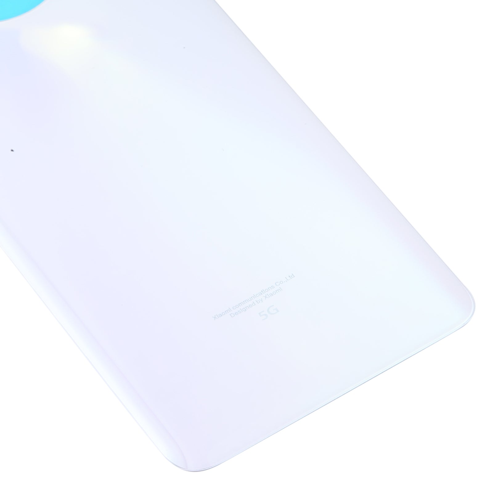 Glass Battery Back Cover for Xiaomi Redmi Note 9 Pro 5G/Mi 10T Lite 5G(White)