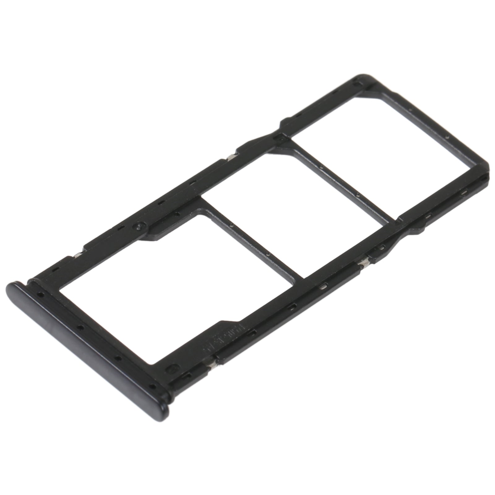 SIM Card Tray + SIM Card Tray + Micro SD Card Tray For Xiaomi Redmi 10C/Redmi 10 India/Poco C40(Black)