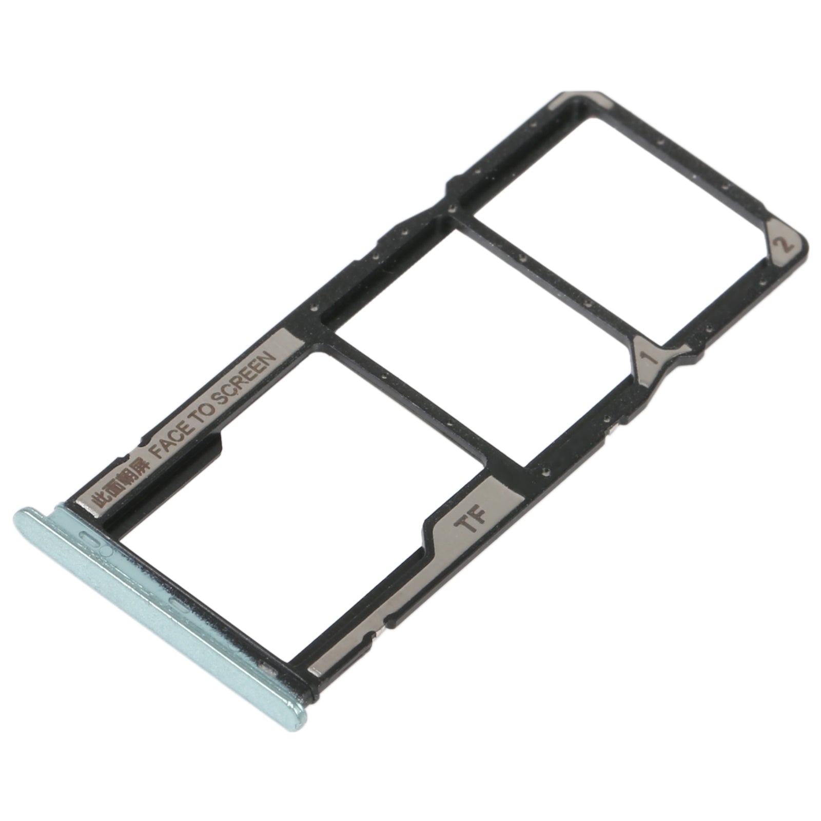 SIM Card Tray + SIM Card Tray + Micro SD Card Tray For Xiaomi Redmi 10C/Redmi 10 India/Poco C40(Green)