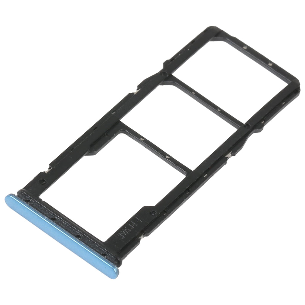 SIM Card Tray + SIM Card Tray + Micro SD Card Tray For Xiaomi Redmi 10C/Redmi 10 India/Poco C40(Blue)