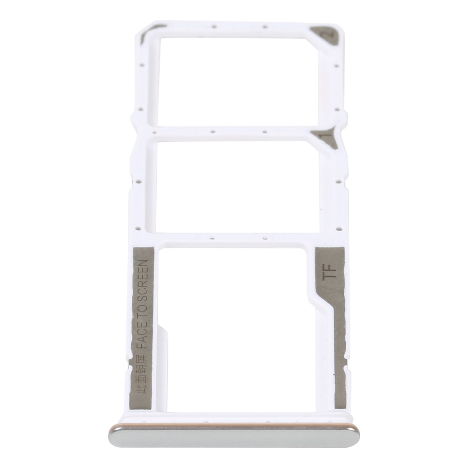 SIM Card Tray + SIM Card Tray + Micro SD Card Tray For Xiaomi Redmi Note 11S 5G (Silver)