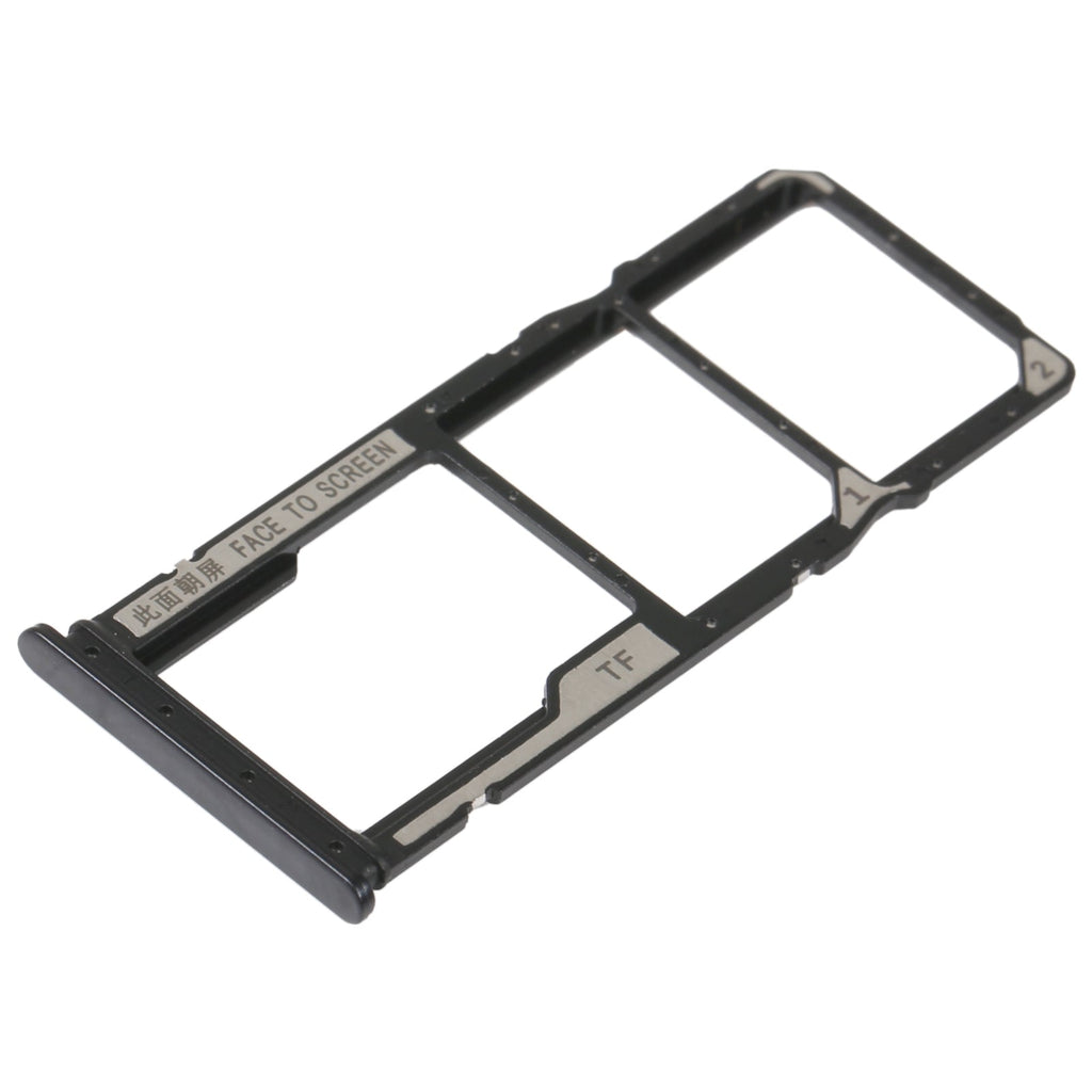 SIM Card Tray + SIM Card Tray + Micro SD Card Tray For Xiaomi Redmi 10A (Black)