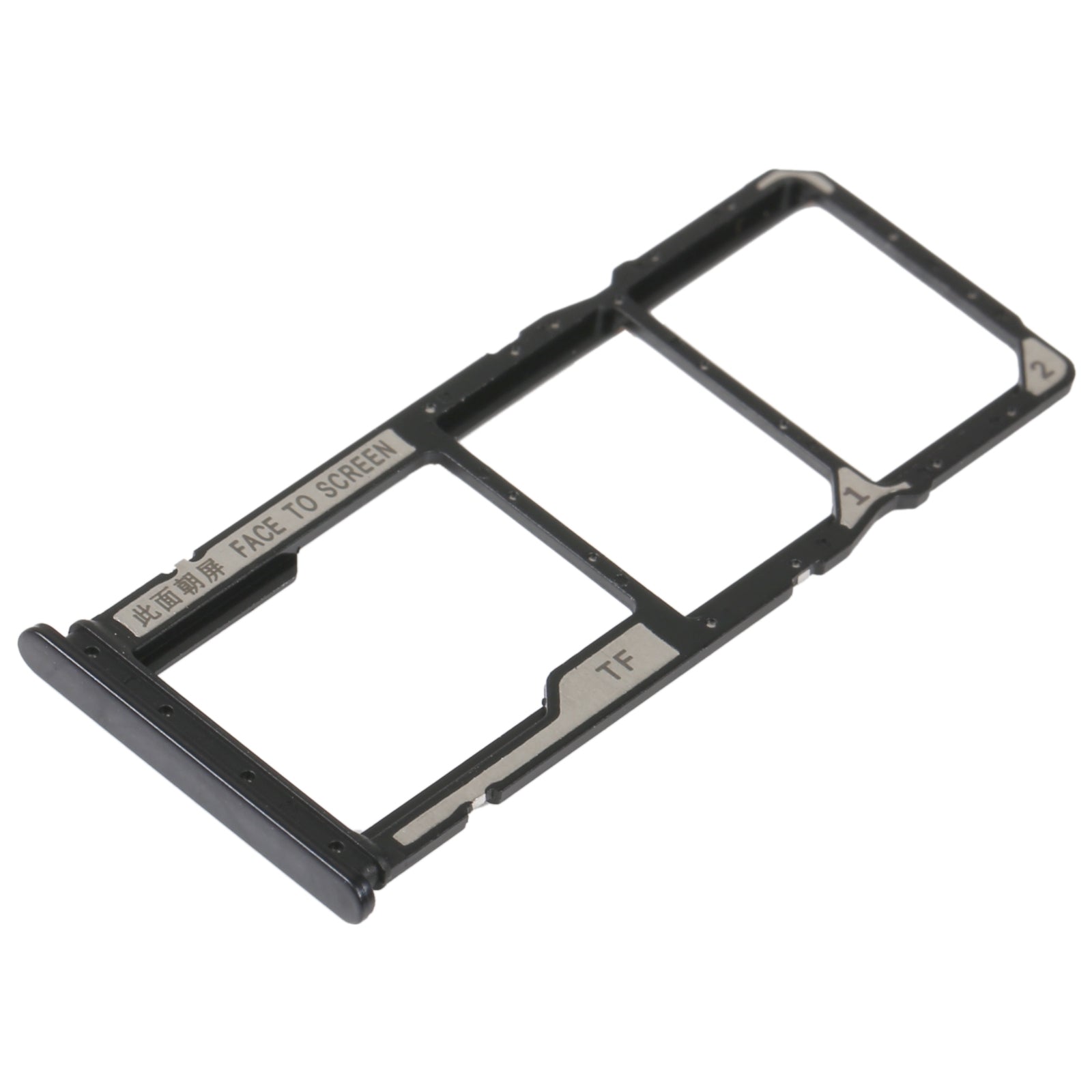 SIM Card Tray + SIM Card Tray + Micro SD Card Tray For Xiaomi Redmi 10A (Black)