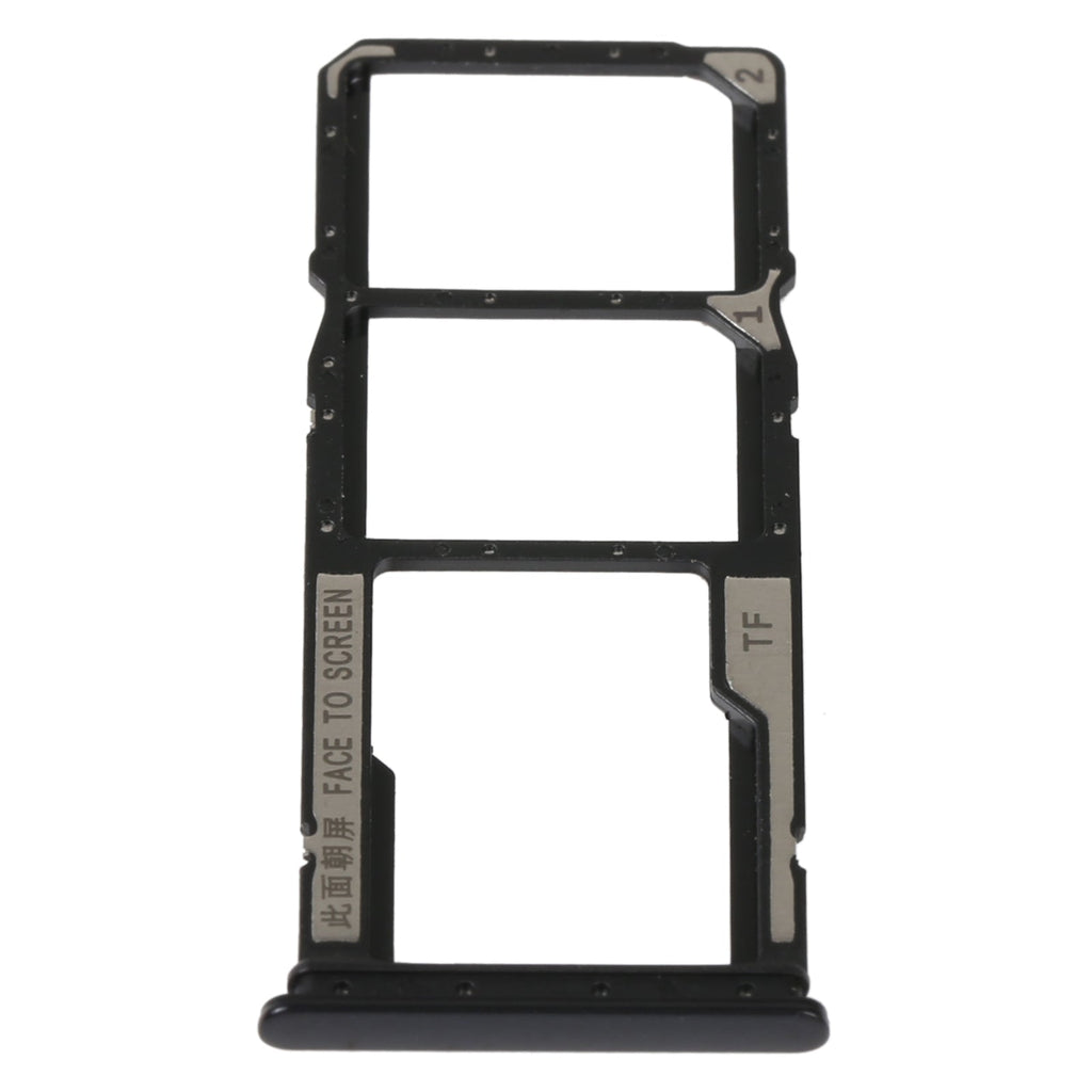 SIM Card Tray + SIM Card Tray + Micro SD Card Tray For Xiaomi Redmi 10A (Black)