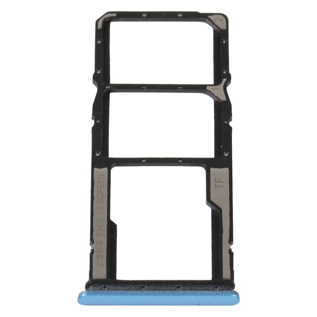 SIM Card Tray + SIM Card Tray + Micro SD Card Tray For Xiaomi Redmi 10A (Blue)