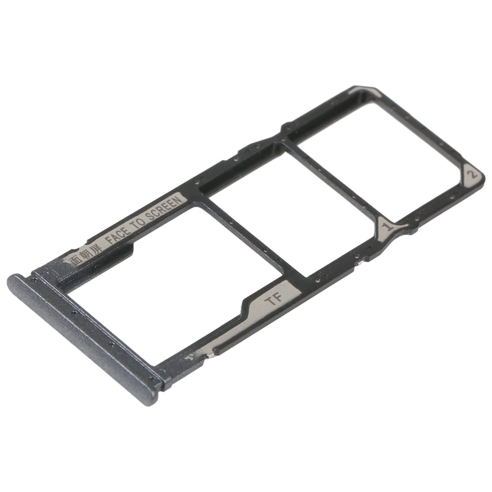 SIM Card Tray + SIM Card Tray + Micro SD Card Tray For Xiaomi Redmi 10 Power (Black)