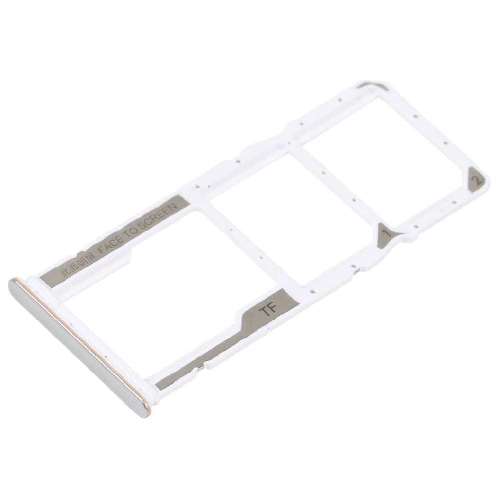 SIM Card Tray + SIM Card Tray + Micro SD Card Tray For Xiaomi Poco M4 5G/Poco M4 5G India/Redmi Note 11R(Silver)