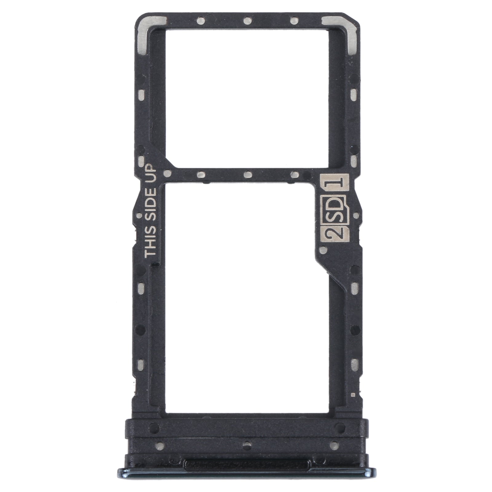 For Motorola Moto G52 SIM Card Tray + SIM / Micro SD Card Tray (Black)