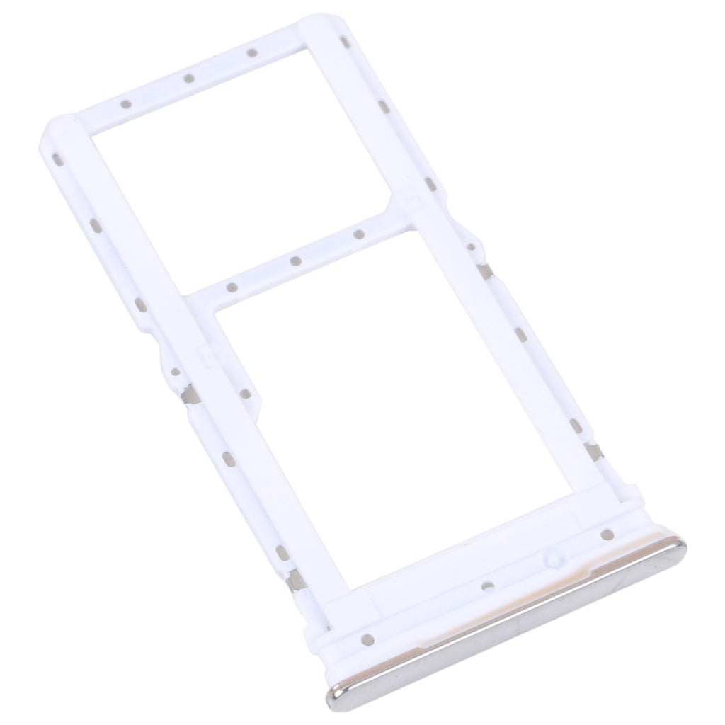 For Motorola Moto G52 SIM Card Tray + SIM / Micro SD Card Tray (Silver)