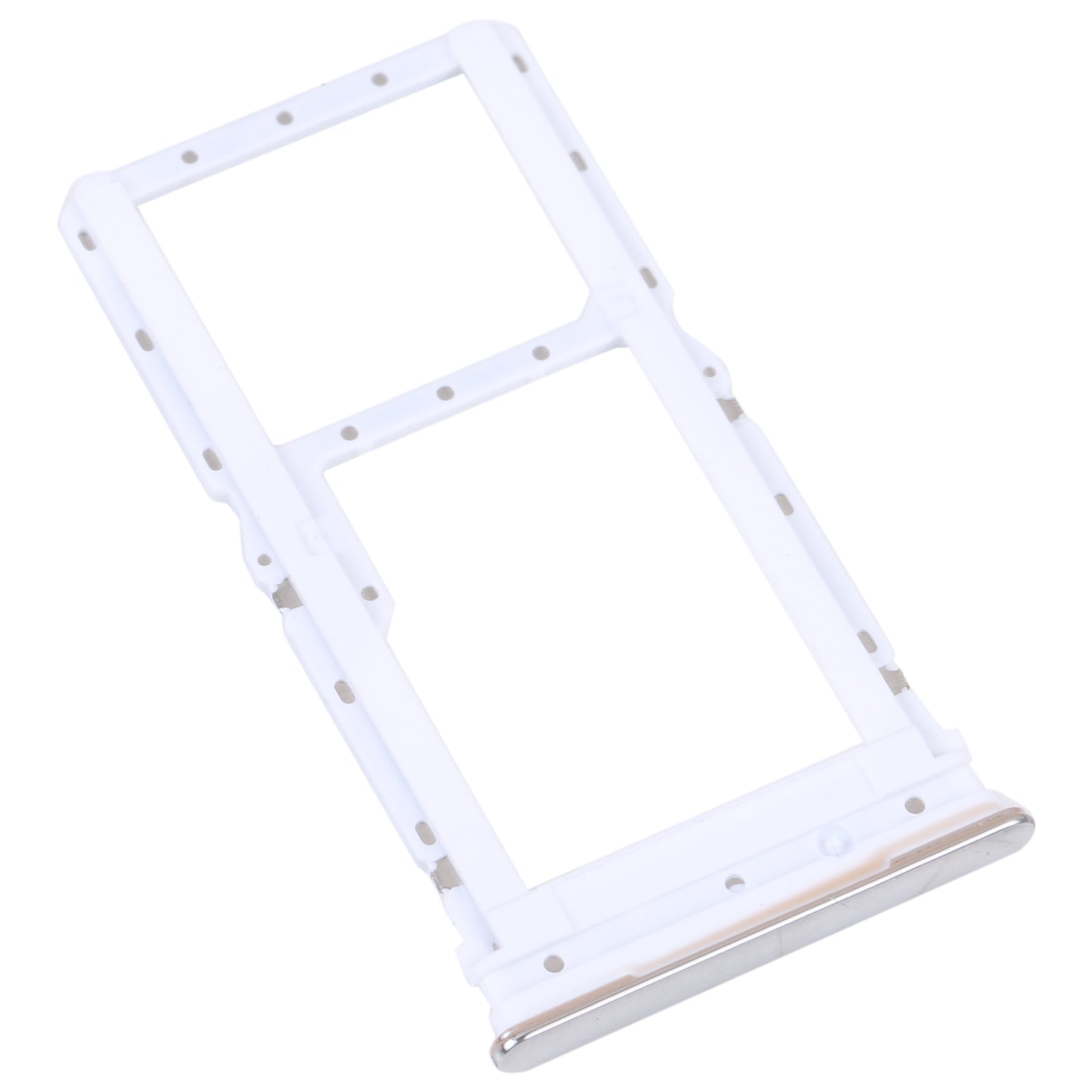 For Motorola Moto G52 SIM Card Tray + SIM / Micro SD Card Tray (Silver)