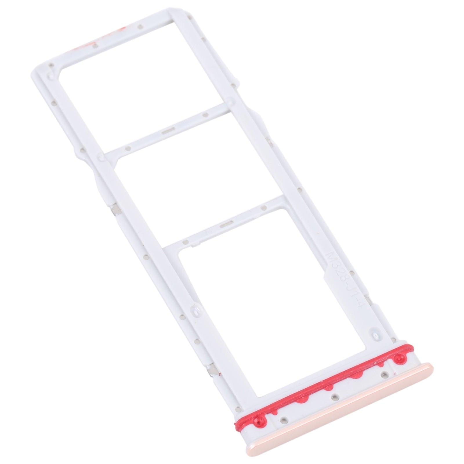 For Motorola Moto G32 SIM Card Tray + SIM Card Tray + Micro SD Card Tray (Gold)