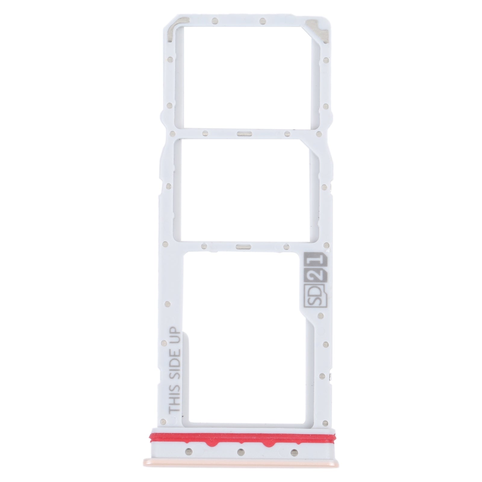 For Motorola Moto G32 SIM Card Tray + SIM Card Tray + Micro SD Card Tray (Gold)