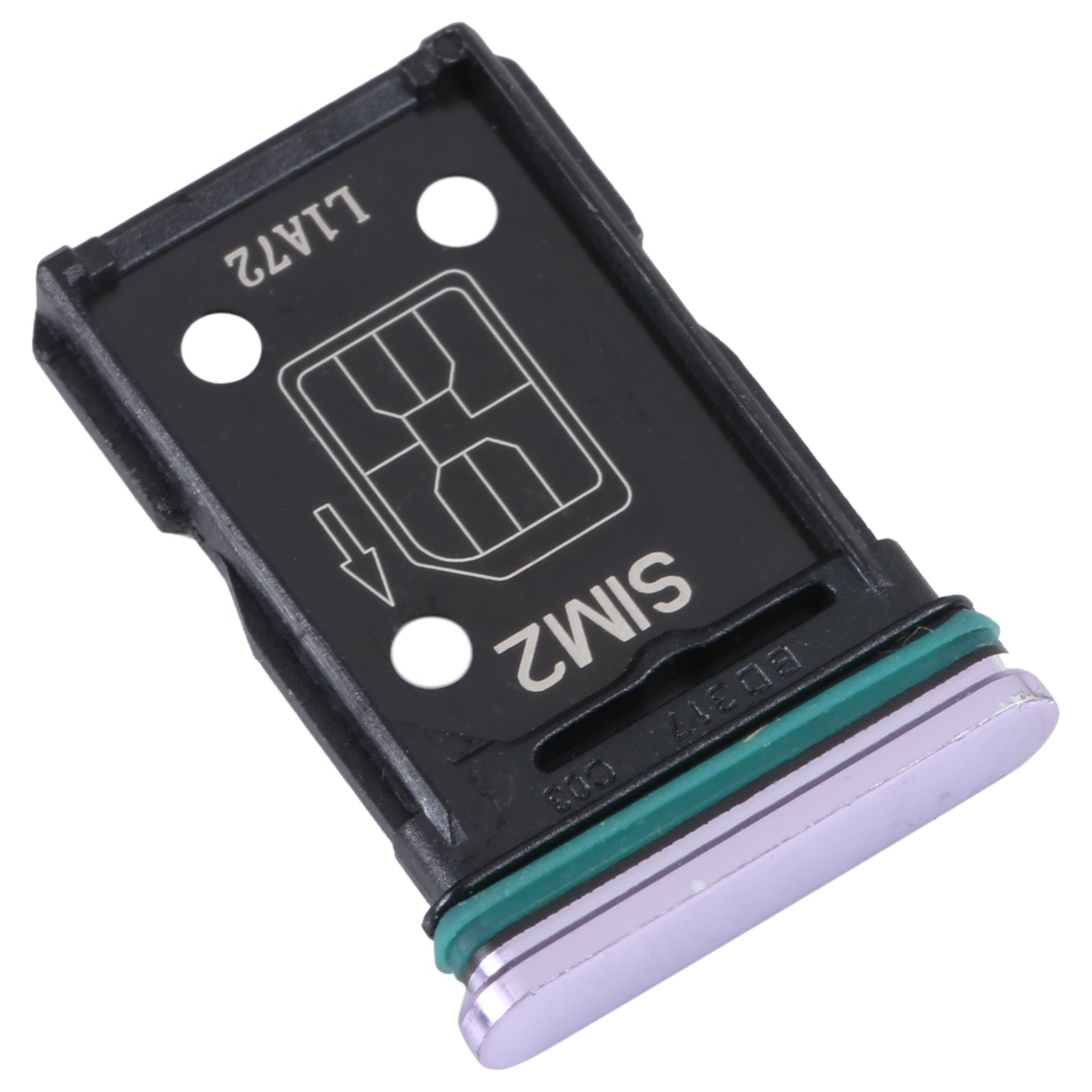 For OPPO Reno4 5G SIM Card Tray + SIM Card Tray (Purple)