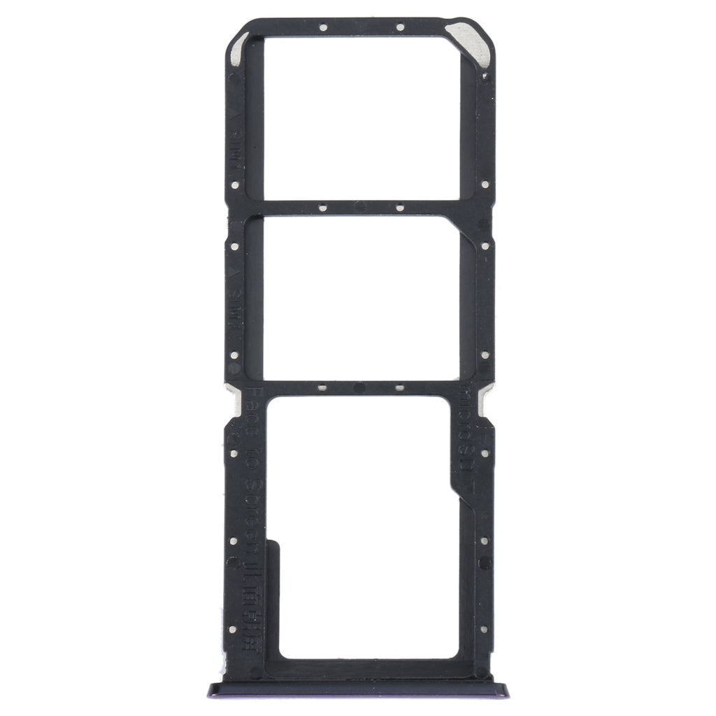 For OPPO Reno5 Lite / Reno5 F / A94 4G SIM Card Tray + SIM Card Tray + Micro SD Card Tray (Purple)