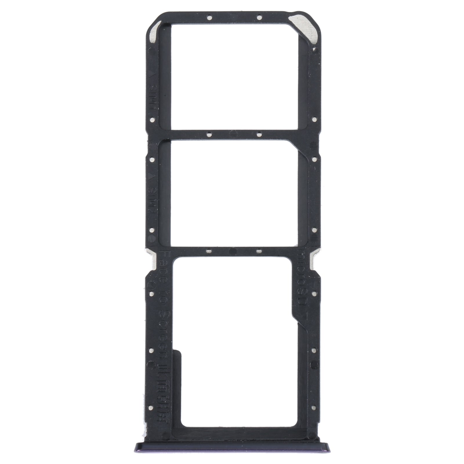 For OPPO Reno5 Lite / Reno5 F / A94 4G SIM Card Tray + SIM Card Tray + Micro SD Card Tray (Purple)
