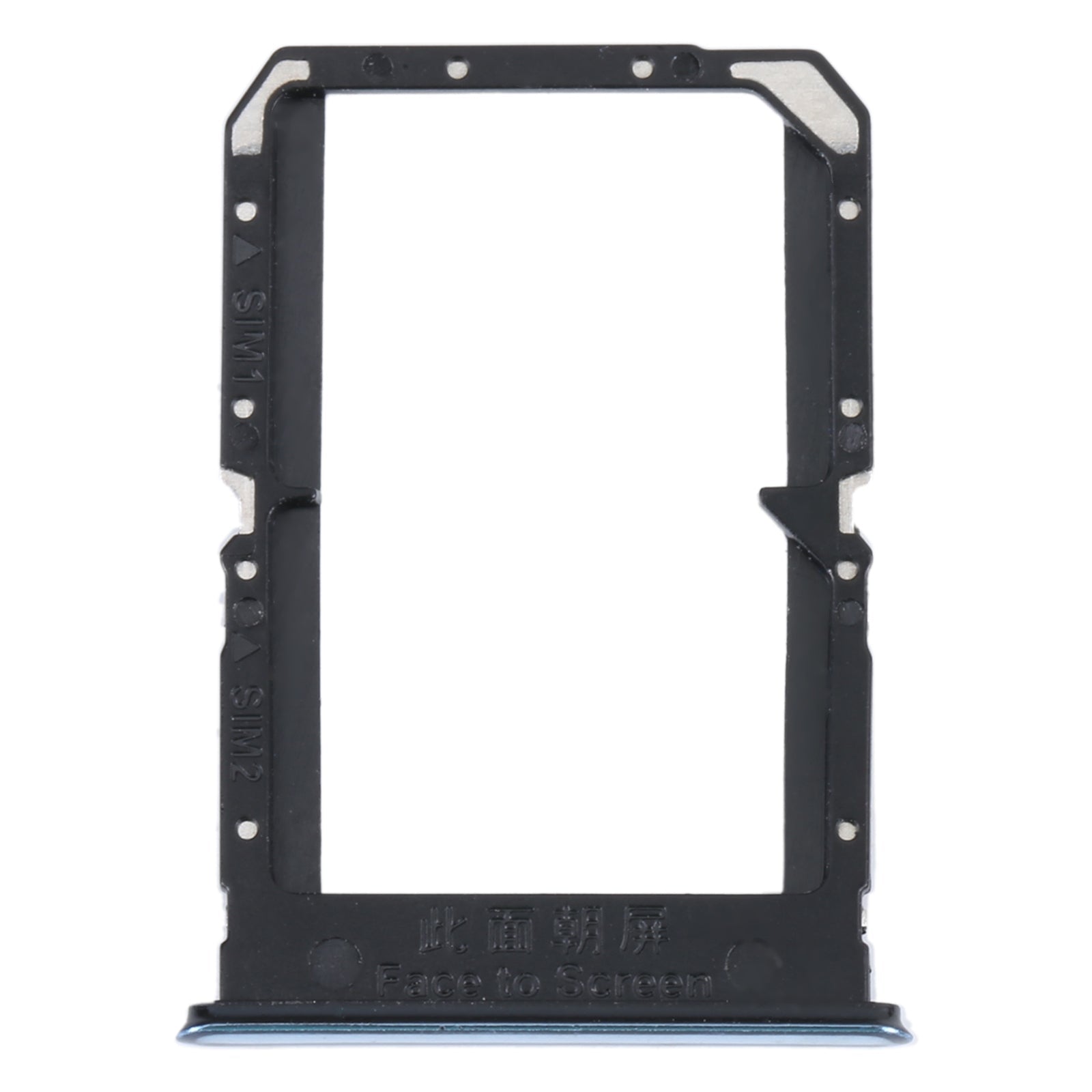 For OPPO Reno5 4G SIM Card Tray + SIM Card Tray (Silver)