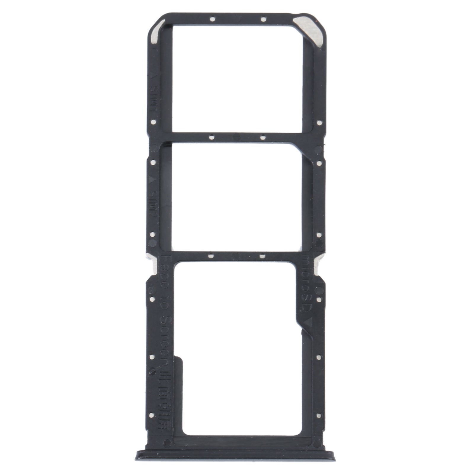 For OPPO K9S SIM Card Tray + SIM Card Tray + Micro SD Card Tray (Black)