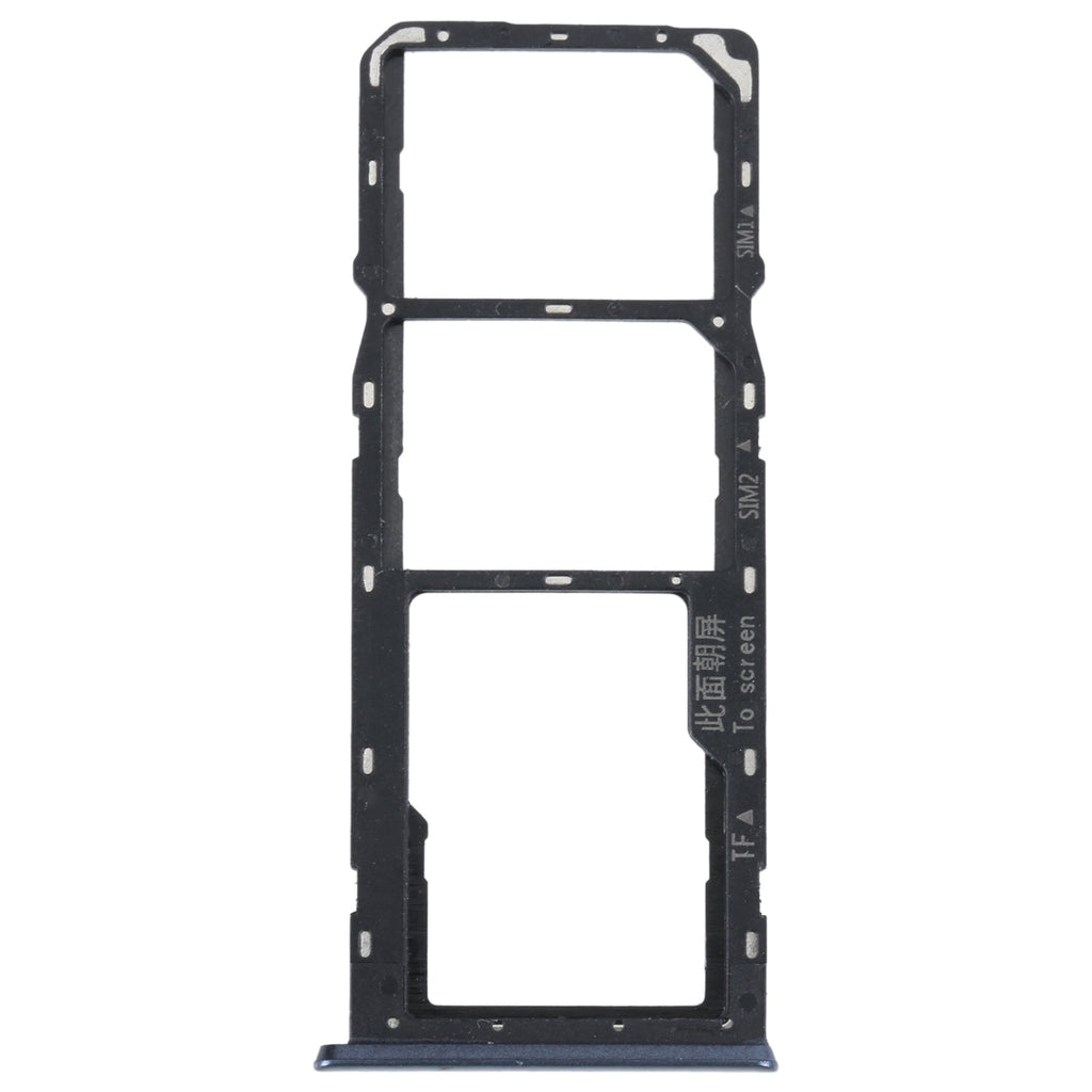 For OPPO A16K SIM Card Tray + SIM Card Tray + Micro SD Card Tray (Black)