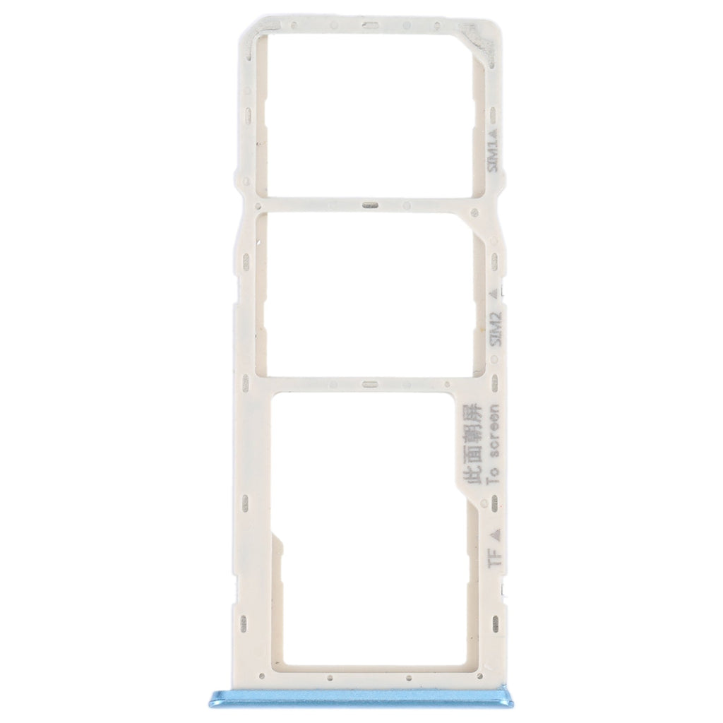 For OPPO A16K SIM Card Tray + SIM Card Tray + Micro SD Card Tray (Blue)