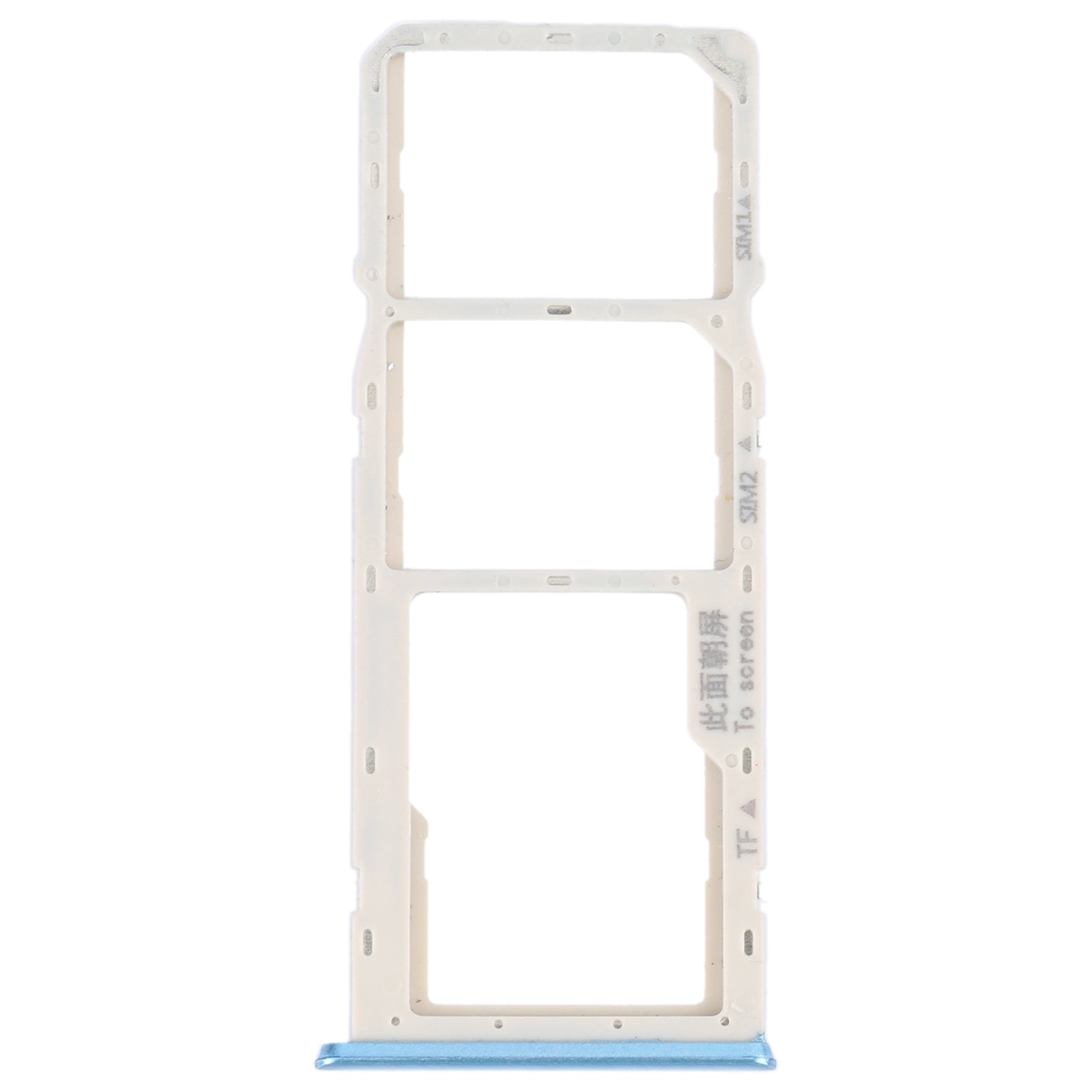 For OPPO A16K SIM Card Tray + SIM Card Tray + Micro SD Card Tray (Blue)