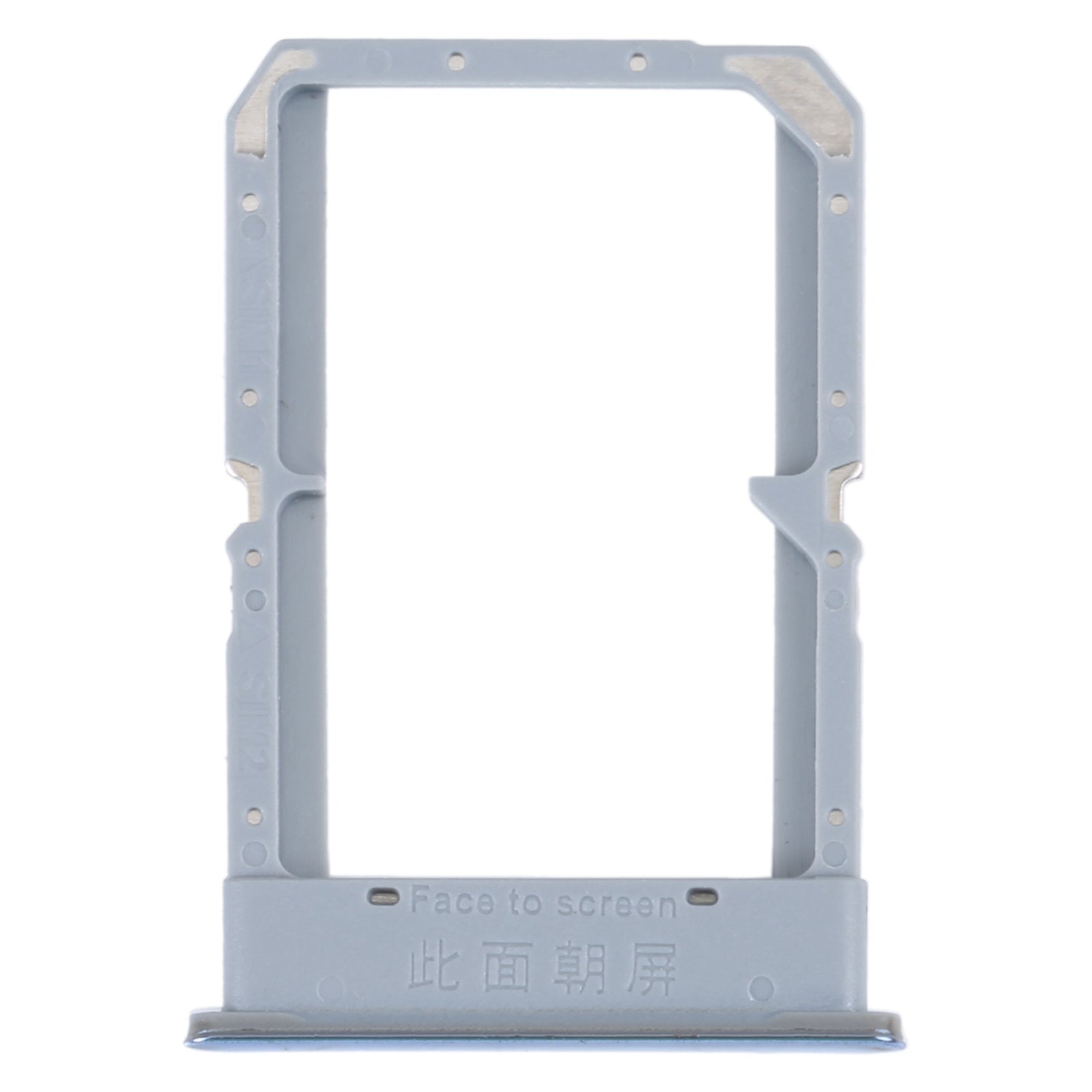 For OPPO K10 4G SIM Card Tray + SIM Card Tray (Silver)