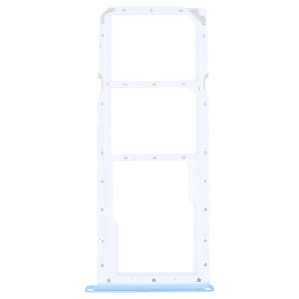 For OPPO A17 SIM Card Tray + SIM Card Tray + Micro SD Card Tray (Blue)
