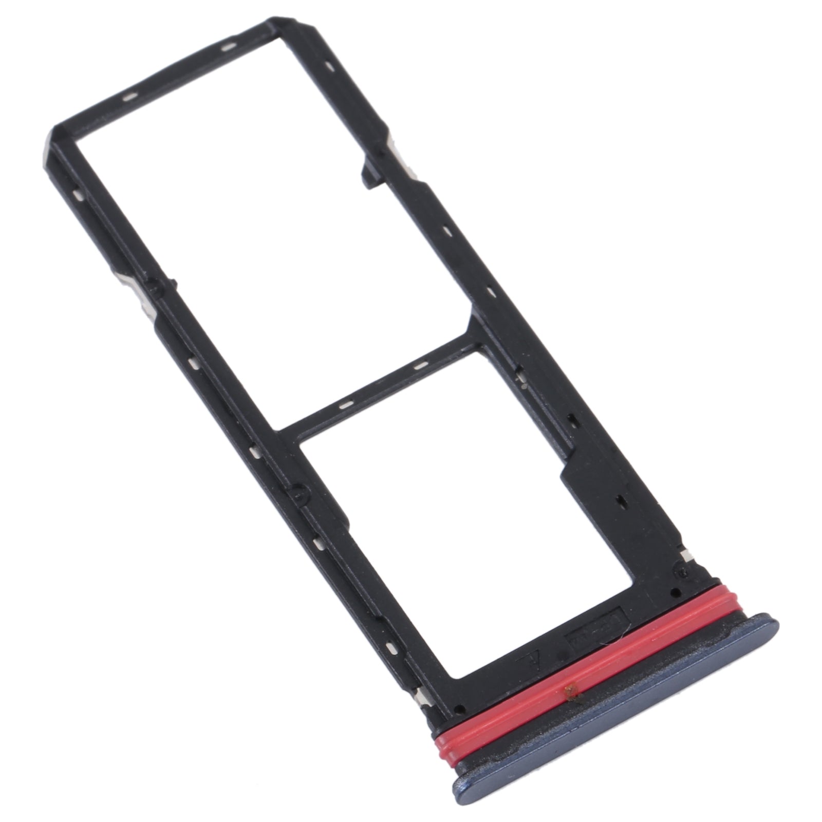 For vivo Y35 4G SIM Card Tray + SIM Card Tray + Micro SD Card Tray (Black)