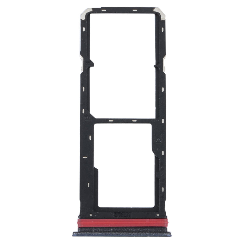 For vivo Y35 4G SIM Card Tray + SIM Card Tray + Micro SD Card Tray (Black)