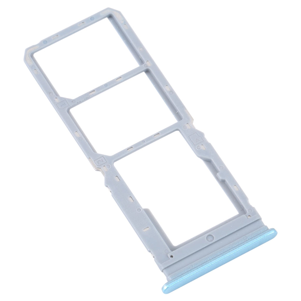 For vivo Y16 SIM Card Tray + SIM Card Tray + Micro SD Card Tray (Blue)