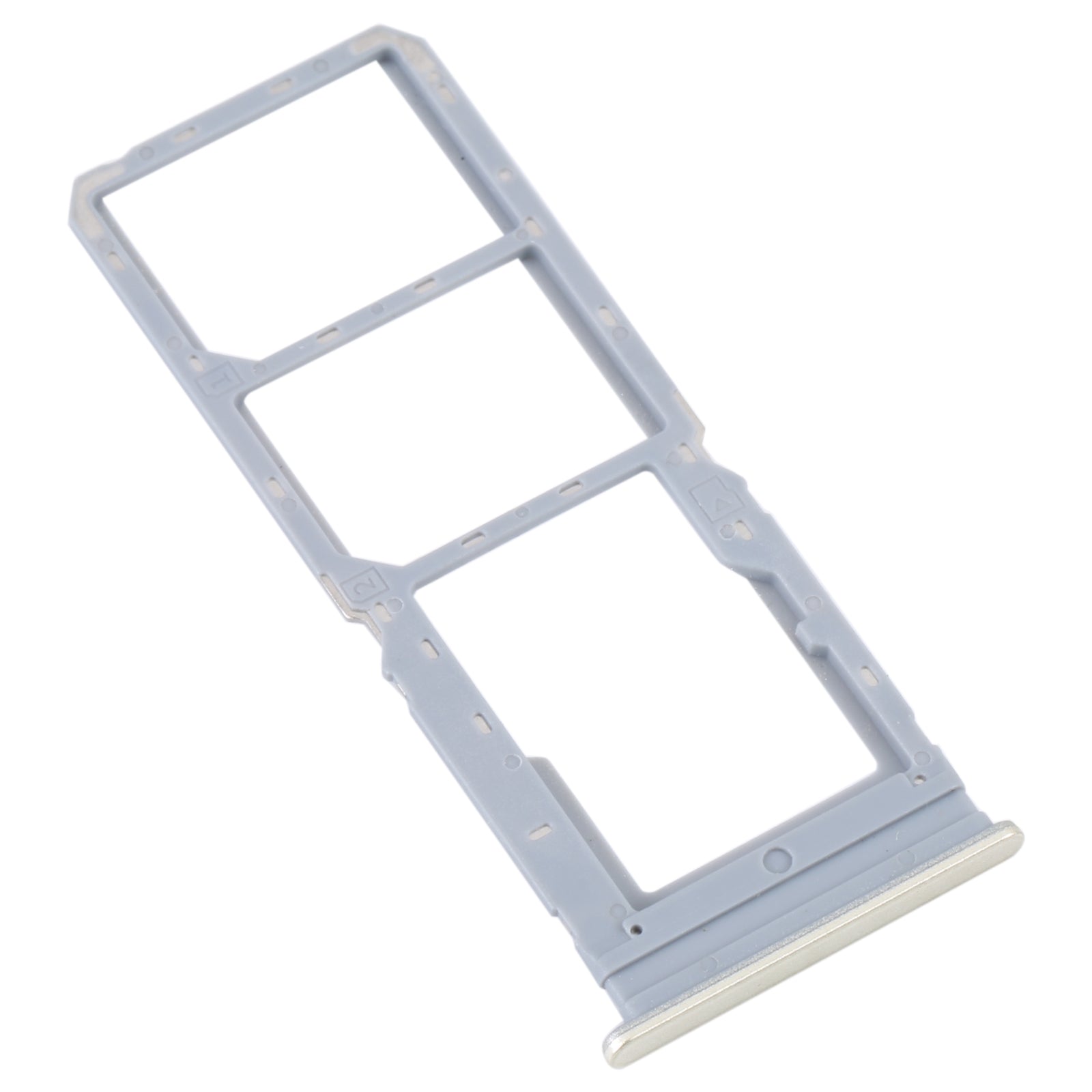 For vivo Y16 SIM Card Tray + SIM Card Tray + Micro SD Card Tray (Yellow)