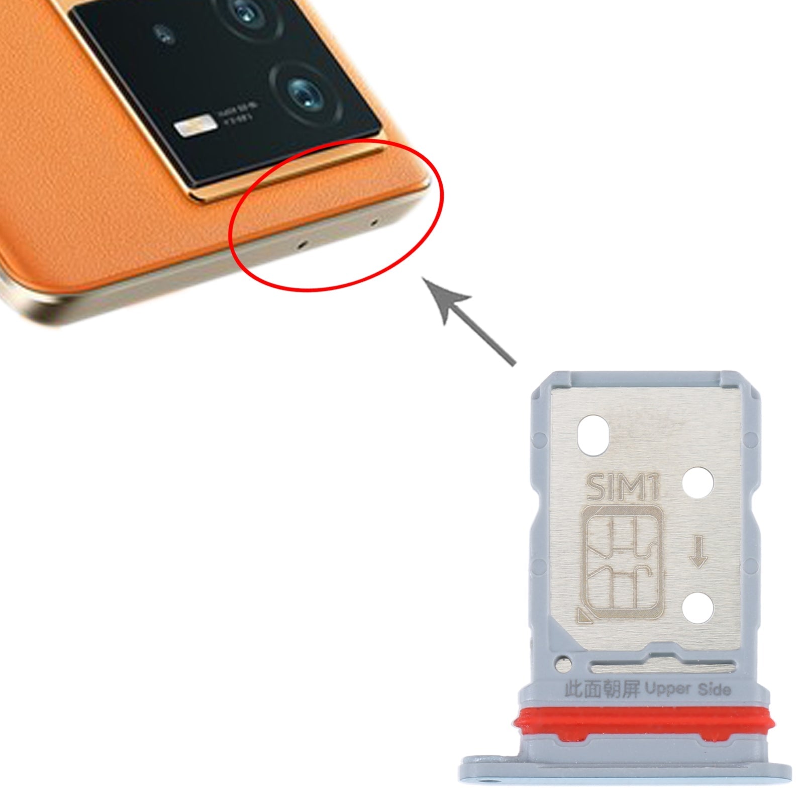 For vivo iQOO Neo6 SIM Card Tray + SIM Card Tray (Blue)